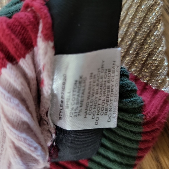 Parker gold shimmer trim ribbed sweater - Picture 8 of 9